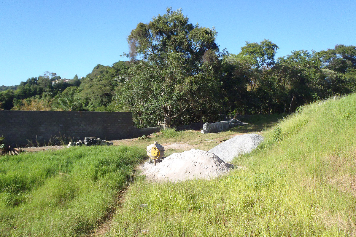 Muros divisórios em blocos de concreto