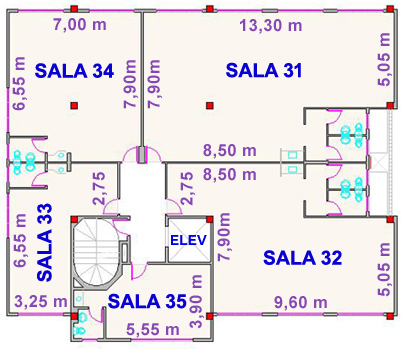 Planta baixa do terceiro andar do Ed. Santa Mônica